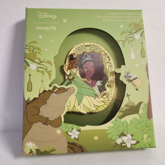 Loungefly Accessories - Loungefly Disney Princess And The Frog Tiana Lenticular Pin LE 1700 Authentic